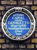 ANTONIO CANAL CALLED CANALETTO (1697-1768) Venetian Painter Lived here.jpg