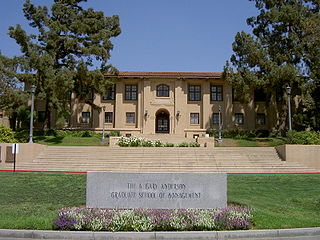 A. Gary Anderson Graduate School of Management University of California, Riverside