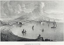 Aberystwyth, from Craiglais, print by William Crane from the collection of the National Library of Wales Aberystwyth, from Craiglais (1129985).jpg