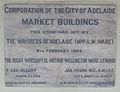 Adelaide Central Market Buildings Foundation Stone