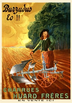 1911 poster with Breton slogan, Burzudus eo! ("It's miraculous!")