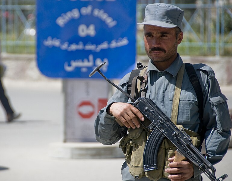 File:Afghan National Police set up Ring of Steel (4671627656).jpg