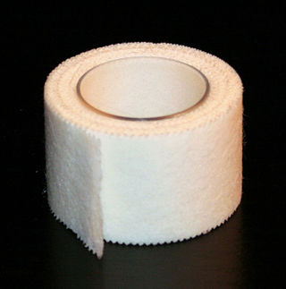 <span class="mw-page-title-main">Surgical tape</span> Pressure-sensitive adhesive tape