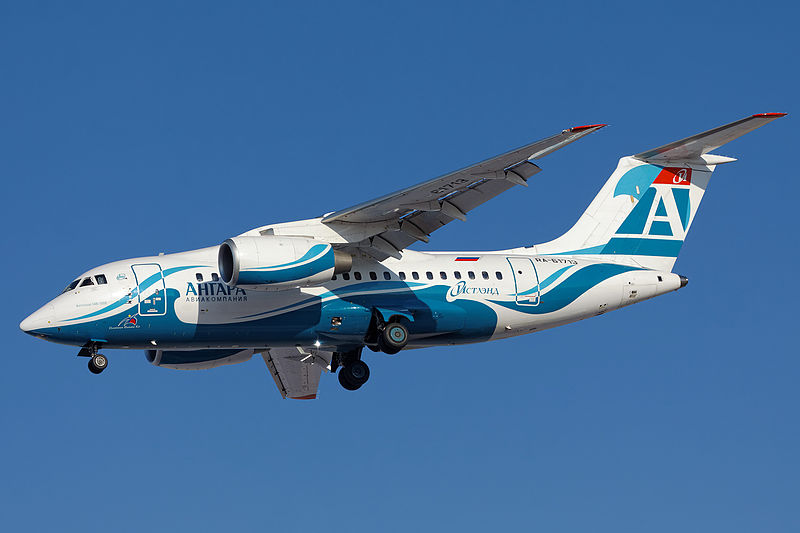 File:Angara Airlines Antonov An-148-100E on finals at Irkutsk Airport.jpg