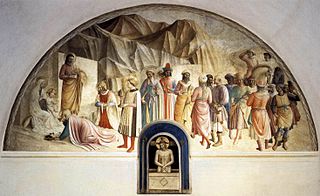 <i>Adoration of the Magi</i> (San Marco) Fresco by Fra Angelico