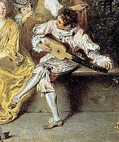 Watteau, detail of Pleasures of Love, ca. 1718–1719, oil on canvas, Alte Meister Gallery, Dresden