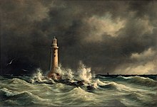 Painting of the lighthouse in 1846.