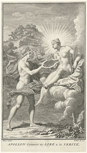 File:Apollo en Waarheid Apollon Consacre sa Lire à la Verité (titel op object), RP-P-OB-51.177.jpg