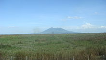 The Central Luzon plain with Mount Arayat in the background