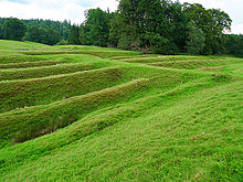 Ditches and ramparts of Ardoch Roman Fort Ardoch Roman Fort - geograph.org.uk - 1981385.jpg