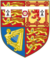 Version (excluding inescutcheon of Saxe-Coburg and Gotha) borne as an inescutcheon by her grandchildren the Mountbatten family (children of her daughter Princess Victoria of Hess, who married Prince Louis of Battenberg, 1st Marquess of Milford Haven)
