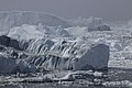 Icebergs in Disko Bay in Baffin Bay