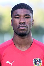 Danso with Austria U21 in 2019 Austria national under-21 football team - Teamcamp October 2019 (35).jpg