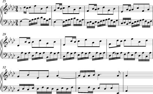 Bach's Prelude in A from WTC1 bars 25-35 Bach Prelude in A flat from WTC1 bars 25-35.png