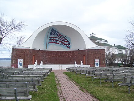 The Band Shell, located at Memorial Park, is a common summertime venue for outdoor music.