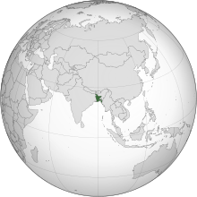 Location of بنگلہ دیش