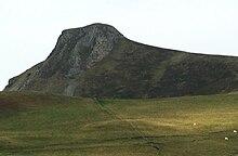 La Banne d'Ordanche vue du flanc nord du puy Gros.