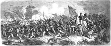 Bataille d’Itapiru (17 de avril), gagnée par les brésiliens, sous les ordres du maréchal de camp Osorio. - D'après les croquis de nos кореспонденти spéciaux.jpg