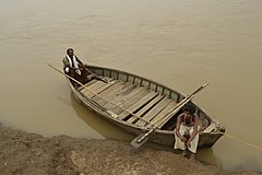 Boatmen on the Son River, Umaria district, MP