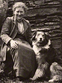 Beatrix Potter a Keb nevű kutyával
