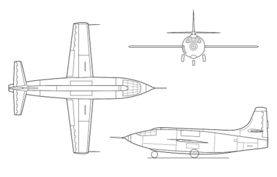 Bell X-1 line art EG-0081-01.png