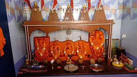 Bhujang, the deity of the temple Bhujang Nag Temple, Bhujia Fort Hill, Bhuj, Kutch, Gujarat.jpg