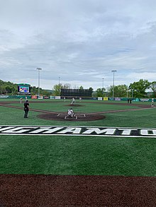 Binghamton University Lapangan Baseball Rumah Plate.jpg