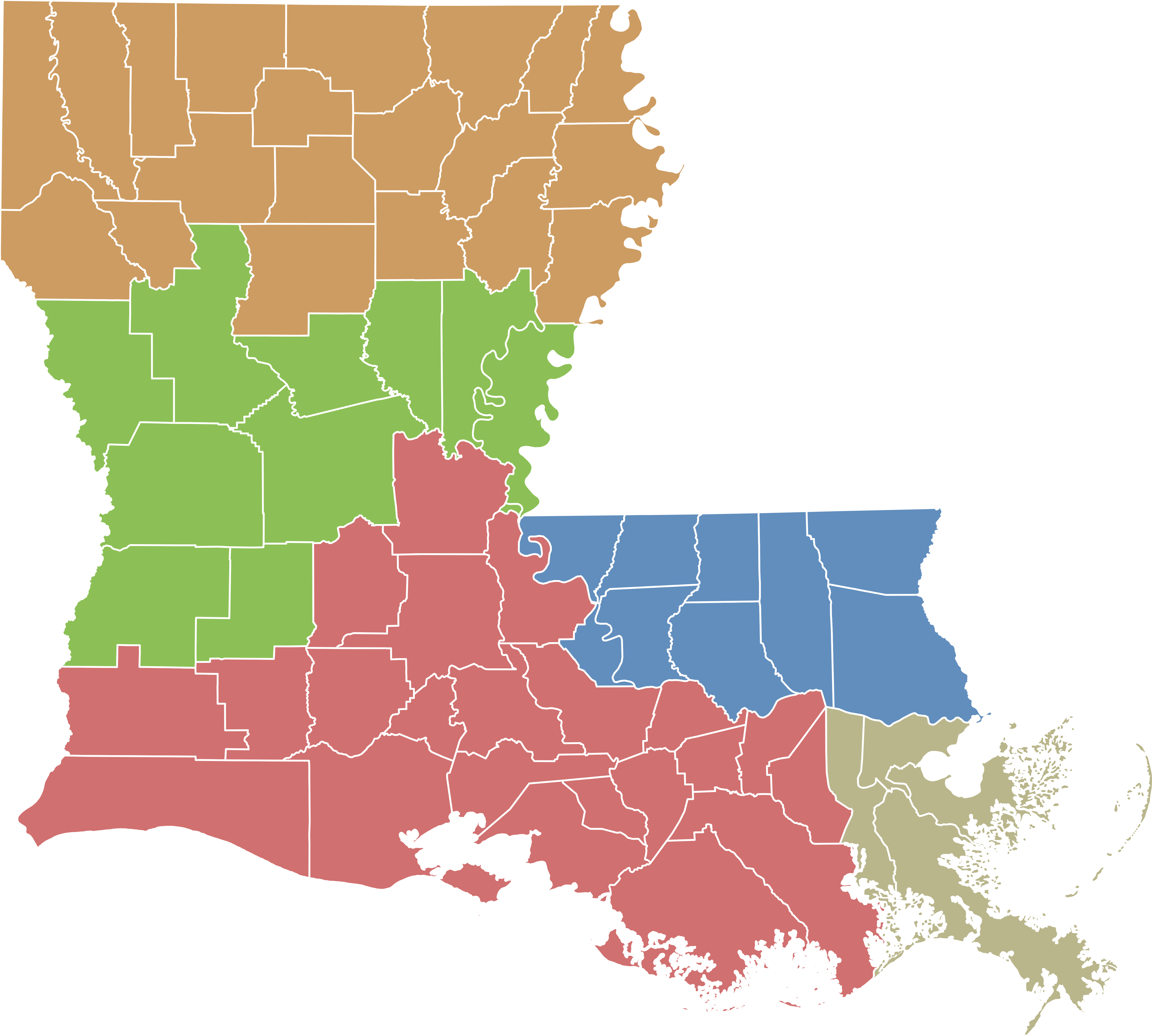 Louisiana Map