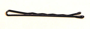 A bobby pin, a type of hairpin Bobby pin.jpg