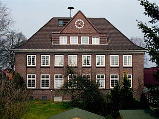 Die Borsteler Schule (Baujahr 1927) im Jahr 1994