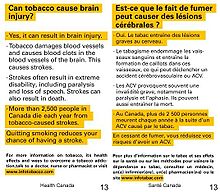 A warning message inside a package of cigarettes is mandatory in Canada. Brainin.jpg