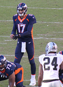 Brock Osweiler during the game Brock Osweiler 2015.JPG