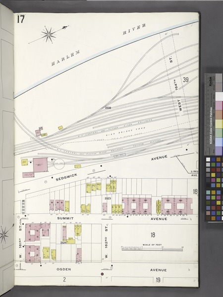 File:Bronx, V. 10, Plate No. 17 (Map bounded by Harlem River, W. 164th St., Ogden Ave., W. 161st St.) NYPL1993378.tiff