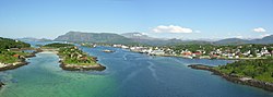 Blick auf Bronnoysund