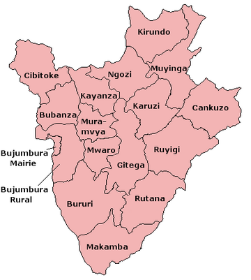 Burundis provinser