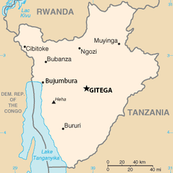 Мапа Бурундзі