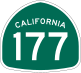 State Route 177 marker