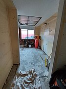 Demolition and removal of the old kitchen