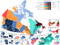 Canadian federal election 2008 - Winning party vote by riding
