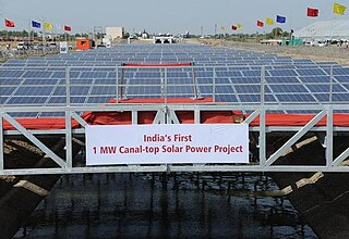 Canal Solar Power Project Energy project in Gujarat, India