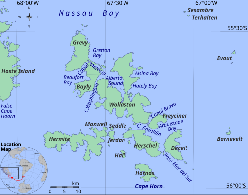 Wollaston and Hermite Islands