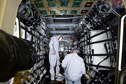 Cargo loading in Cygnus ahead of launch