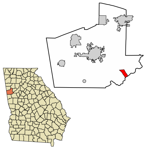 File:Carroll County Georgia Incorporated and Unincorporated areas Whitesburg Highlighted 1382720.svg