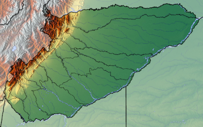 Location map Colombia Casanare Department