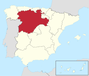 Castilla y Leon in Spain (plus Canarias).svg