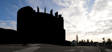 Today, photos of the European Parliament are not allowed to be on Wikipedia.