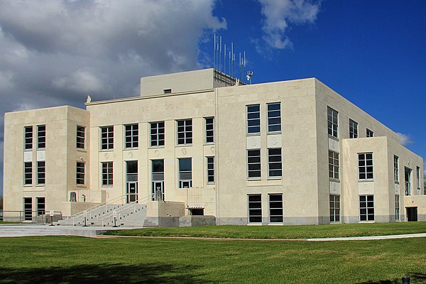 The Chambers County Courthouse in Anahuac