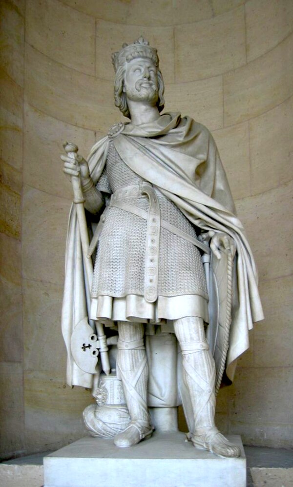 1839 sculpture of Charles by Jean Baptiste Joseph De Bay père, located in the Palace of Versailles.