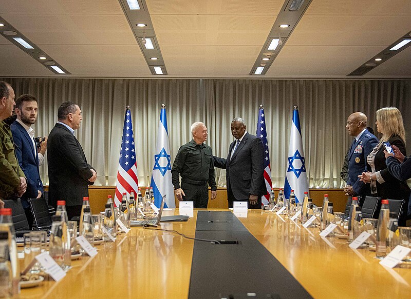 File:Charles Q. Brown, Jr., Chairman of the Joint Chiefs of Staff, traveled to Tel Aviv, Israel and Amman, Jordan on 17 to 19 December 2023 - 21.jpg