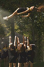 Wilcox cheerleaders practicing stunts Cheerleading fun (49019561011).jpg